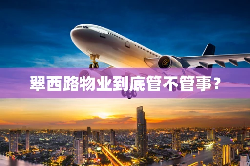 翠西路物业到底管不管事？