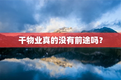 干物业真的没有前途吗？
