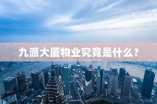 九派大厦物业究竟是什么？