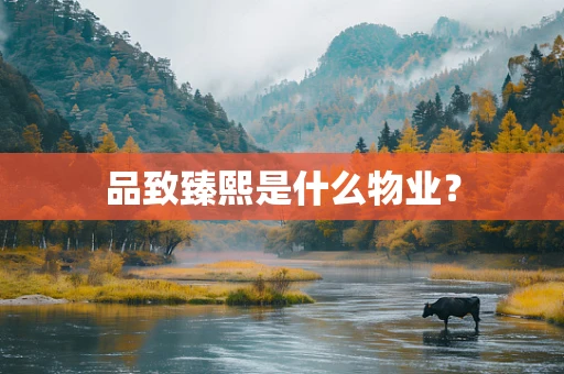 品致臻熙是什么物业？