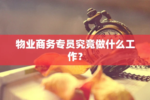 物业商务专员究竟做什么工作？