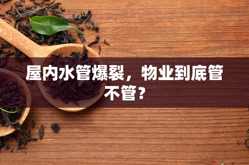 屋内水管爆裂，物业到底管不管？