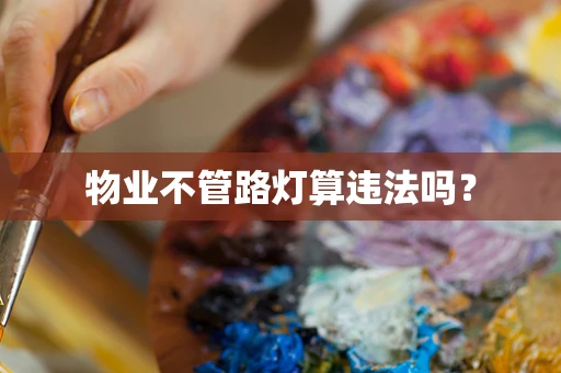 物业不管路灯算违法吗？