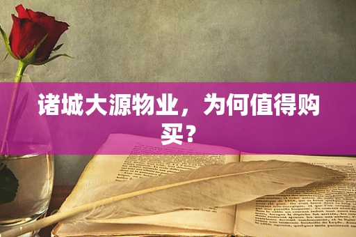 诸城大源物业，为何值得购买？