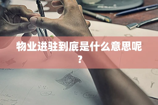 物业进驻到底是什么意思呢？