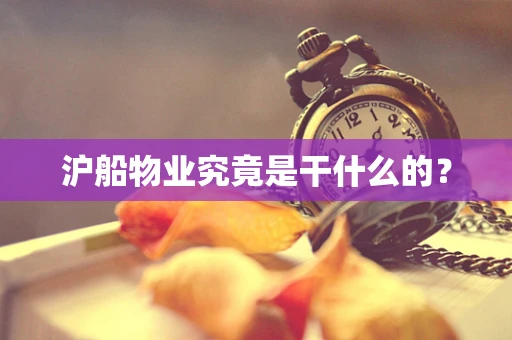 沪船物业究竟是干什么的？