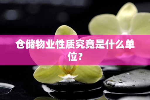 仓储物业性质究竟是什么单位？