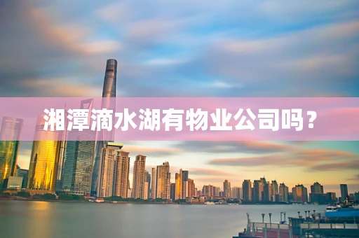 湘潭滴水湖有物业公司吗？