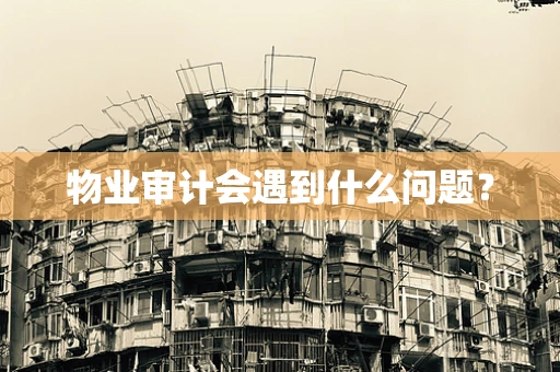 物业审计会遇到什么问题？