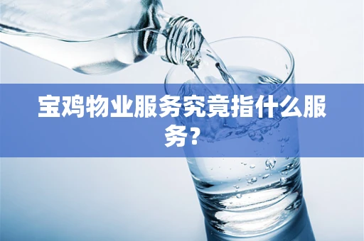 宝鸡物业服务究竟指什么服务？