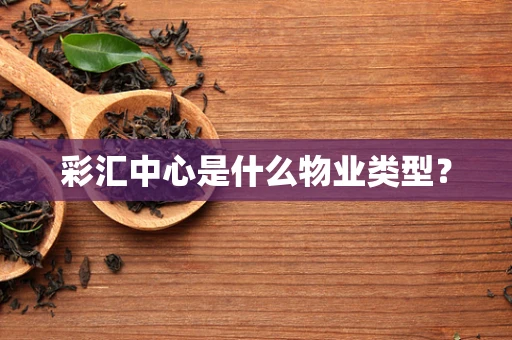 彩汇中心是什么物业类型？