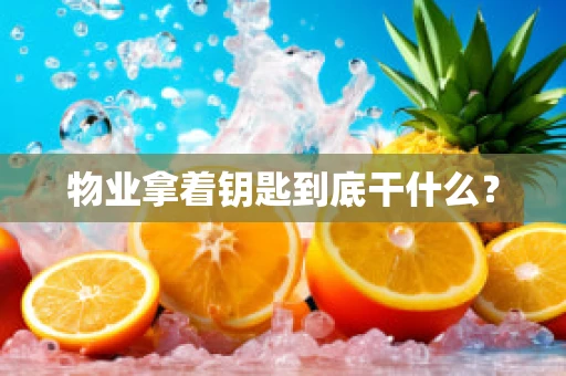 物业拿着钥匙到底干什么？