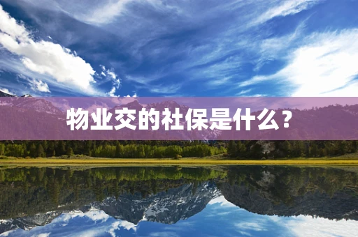物业交的社保是什么？