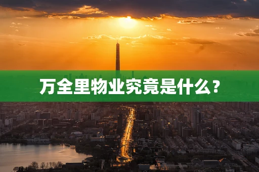 万全里物业究竟是什么？