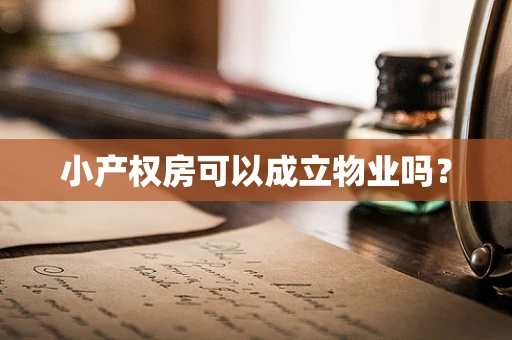 小产权房可以成立物业吗？