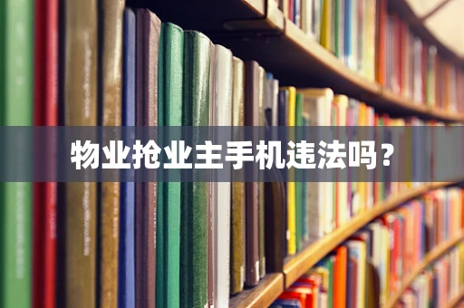 物业抢业主手机违法吗？