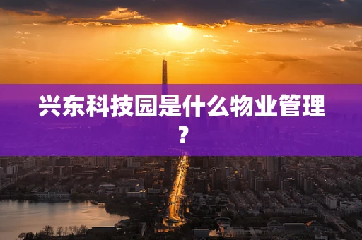 兴东科技园是什么物业管理？