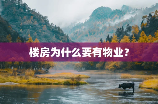 楼房为什么要有物业？