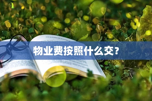 物业费按照什么交？