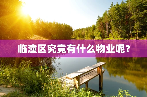 临潼区究竟有什么物业呢？