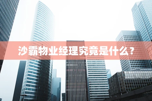 沙霸物业经理究竟是什么？