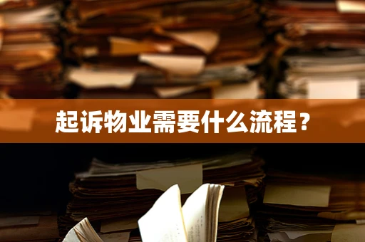 起诉物业需要什么流程？