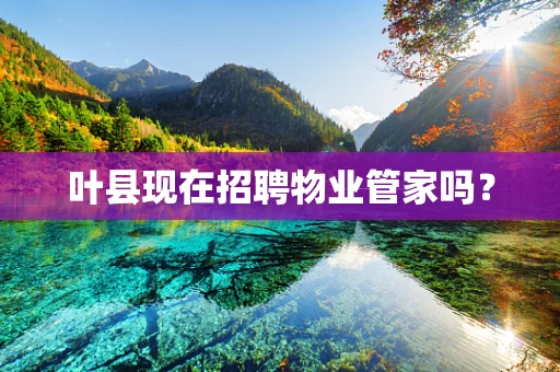 叶县现在招聘物业管家吗？