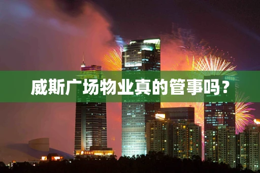 威斯广场物业真的管事吗？