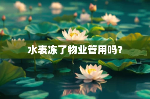 水表冻了物业管用吗？