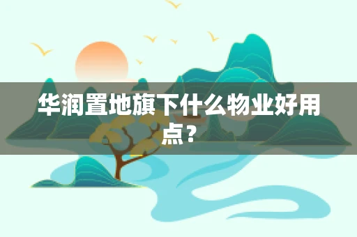 华润置地旗下什么物业好用点？