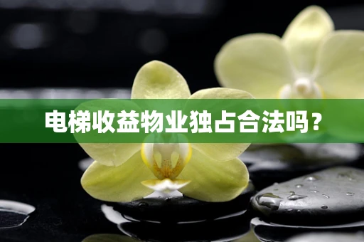 电梯收益物业独占合法吗？