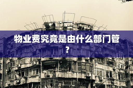物业费究竟是由什么部门管？