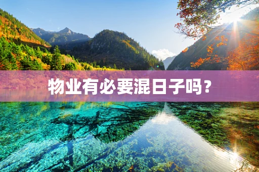 物业有必要混日子吗？