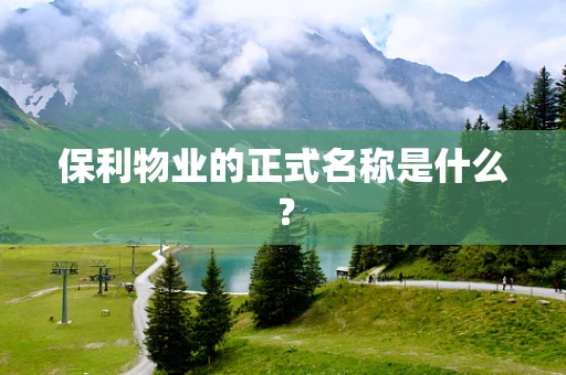 保利物业的正式名称是什么？