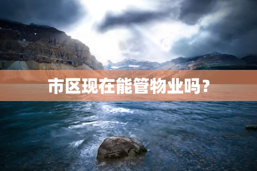 市区现在能管物业吗？