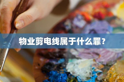 物业剪电线属于什么罪？