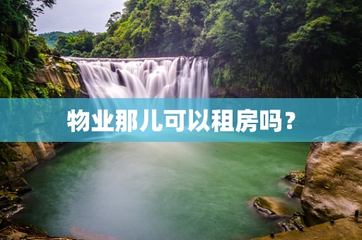 物业那儿可以租房吗？