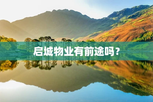 启城物业有前途吗？