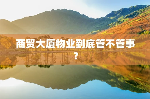 商贸大厦物业到底管不管事？