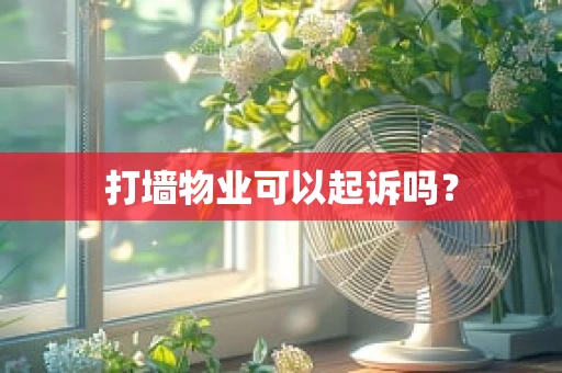 打墙物业可以起诉吗？
