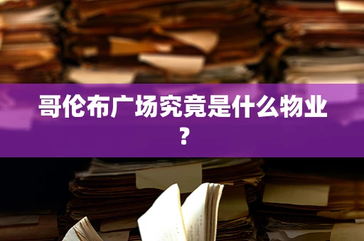 哥伦布广场究竟是什么物业？