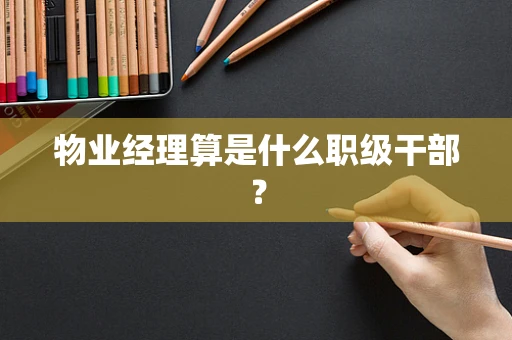 物业经理算是什么职级干部？