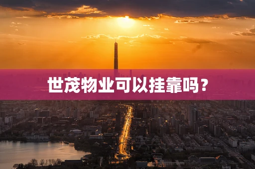 世茂物业可以挂靠吗？