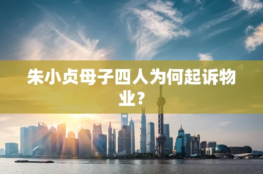 朱小贞母子四人为何起诉物业？