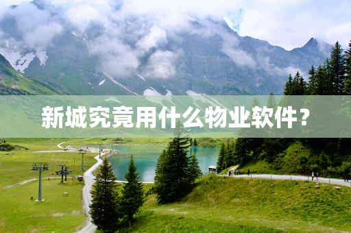 新城究竟用什么物业软件？